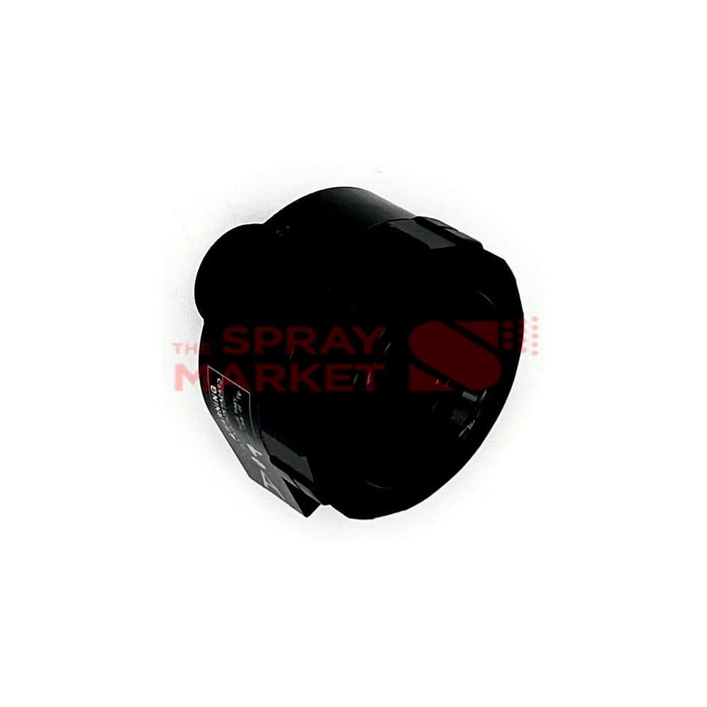 Black spray gun used for painting and coating applications.