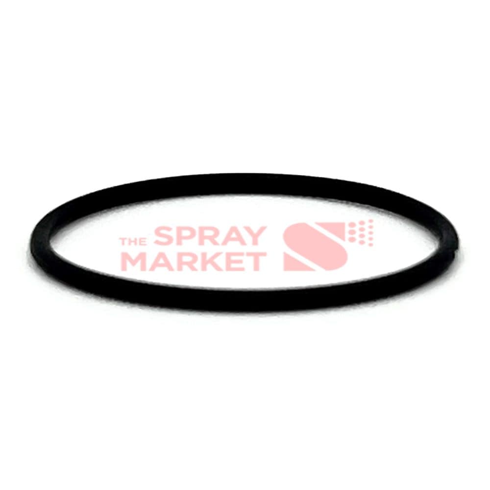 Black rubber band with The Spray Market logo in pink.