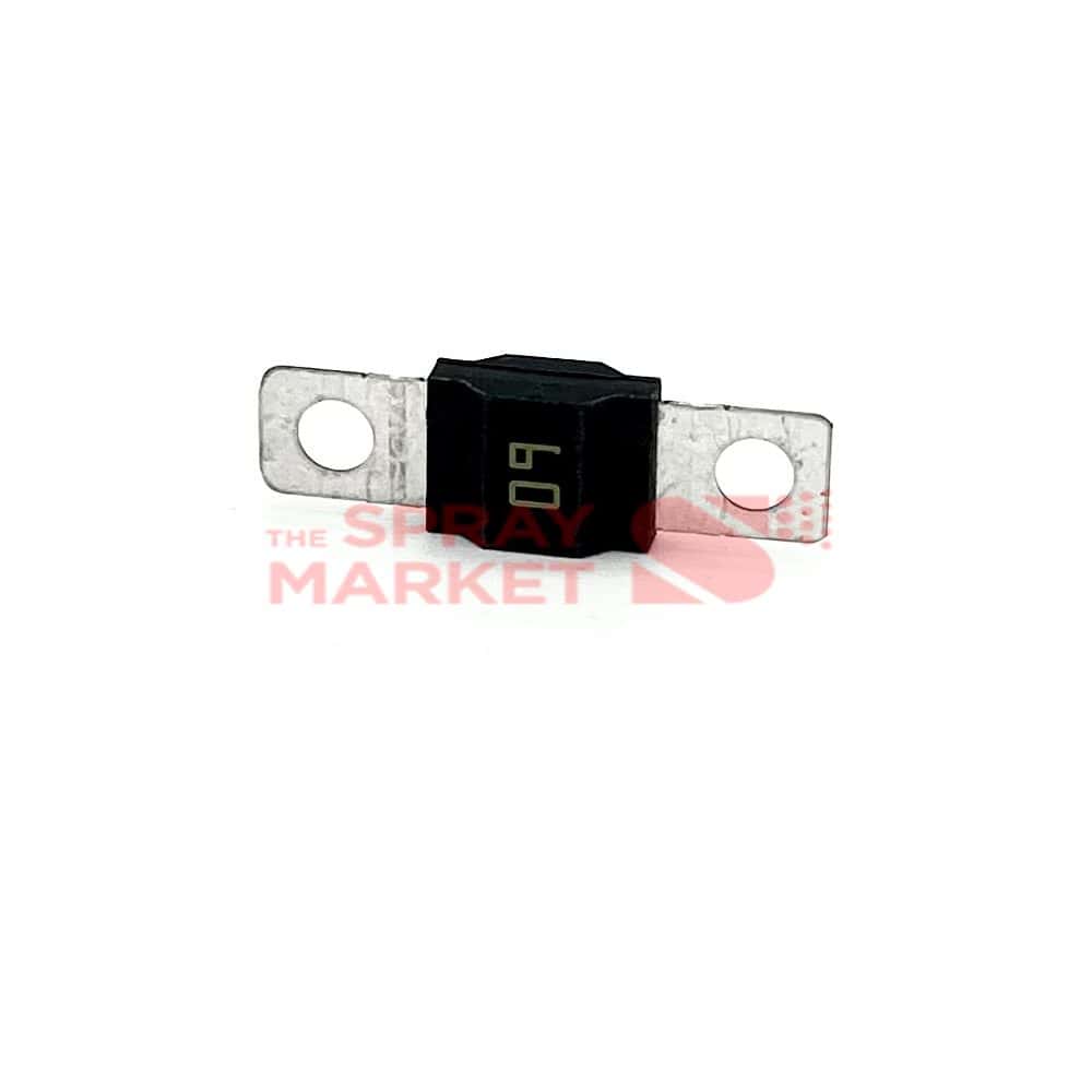 Small electronic component with metal mounting tabs for spray equipment.