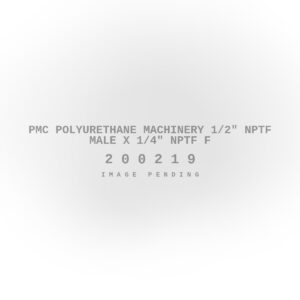 PMC Polyurethane Machinery 1/2″ NPTF Male X 1/4″ NPTF F