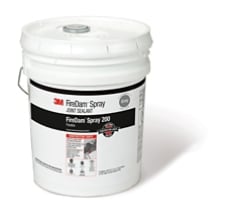 3M FireDam Spray 200 Gray fire barrier sealant 5 gallon pail
