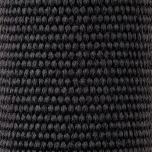 Close-up of black textured industrial hose material for spray applications.