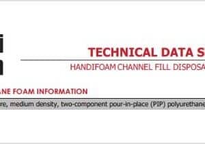 Technical data sheet for Handi-Foam II K-44 Channel Fill foam system.