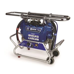 Reactor E-8P spray system with P2 gun for industrial coating applications.