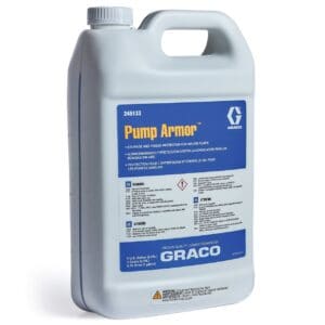 White 1-gallon Pump Armor fluid pump for spray applications.