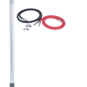 High-quality spray pump with hoses and fittings for industrial use.
