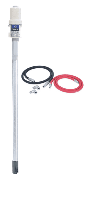 High-quality spray pump with hoses and fittings for industrial use.