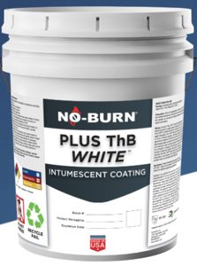 No-Burn Plus ThB White intumescent coating pail