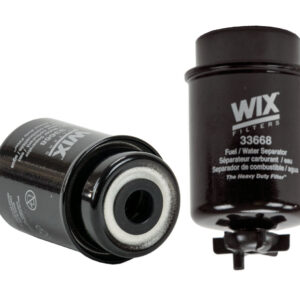 WIX fuel water separator filter 33668 for vehicle fuel systems.