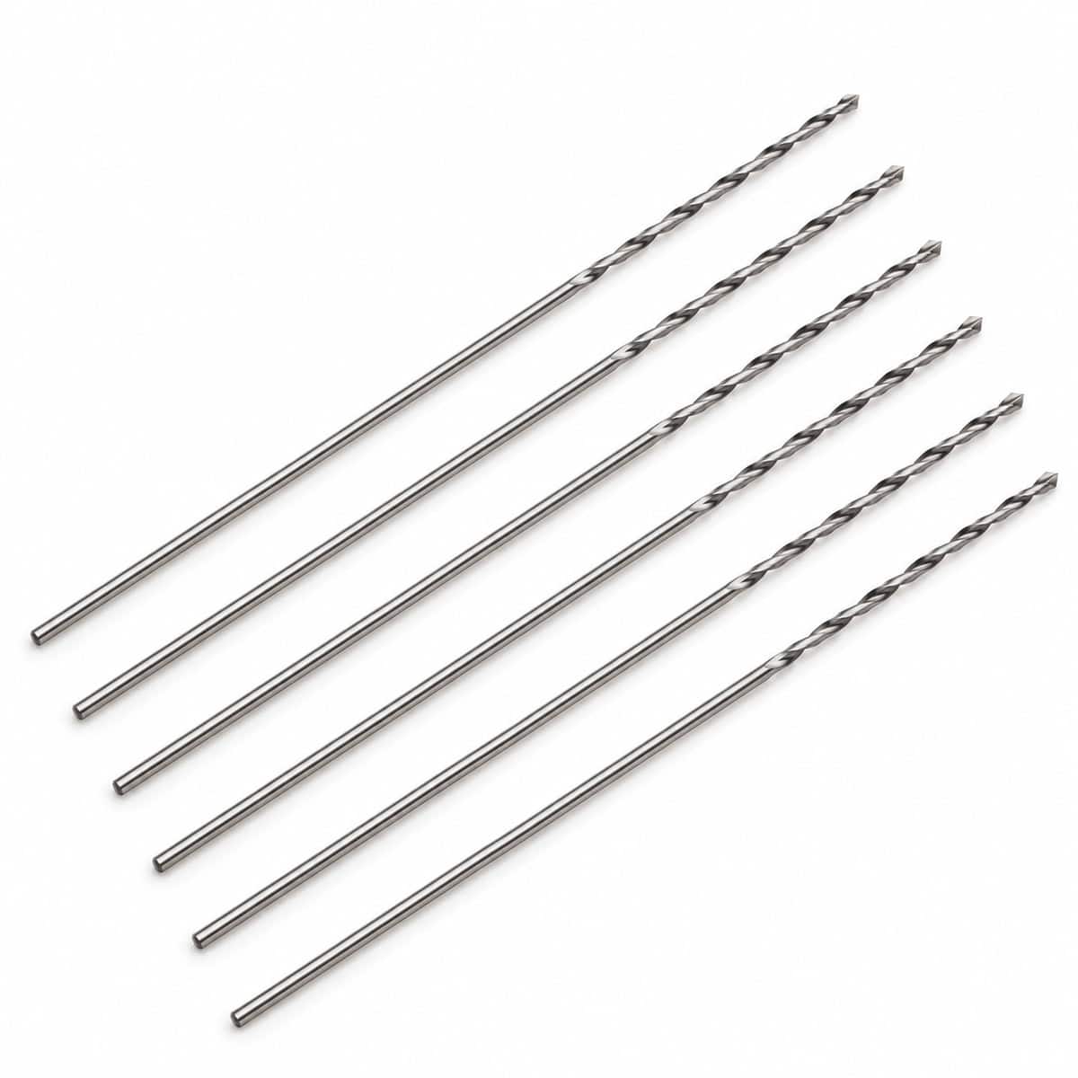 Set of six Graco repair cleanout kit drill bits for spray equipment.