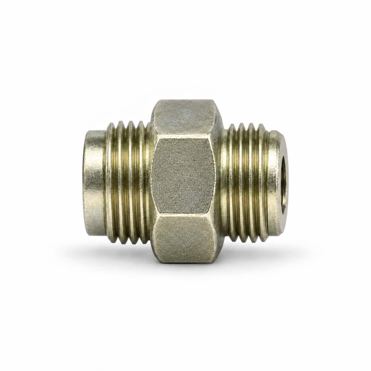 Metal retainer packing rear kit for spray equipment, close-up view.