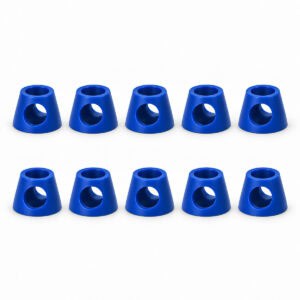 Blue Graco mix chamber seals for spray equipment, 10-pack.