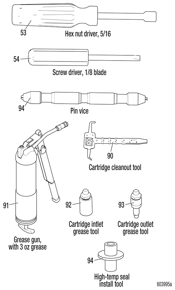 Supplied Tools detail drawing