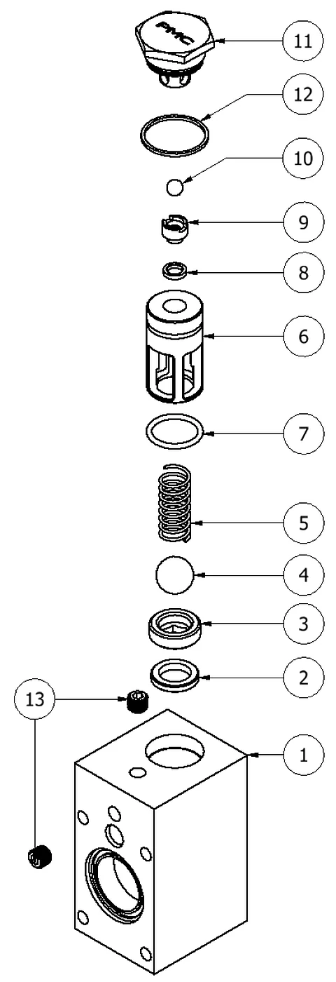 Pump base detail drawing