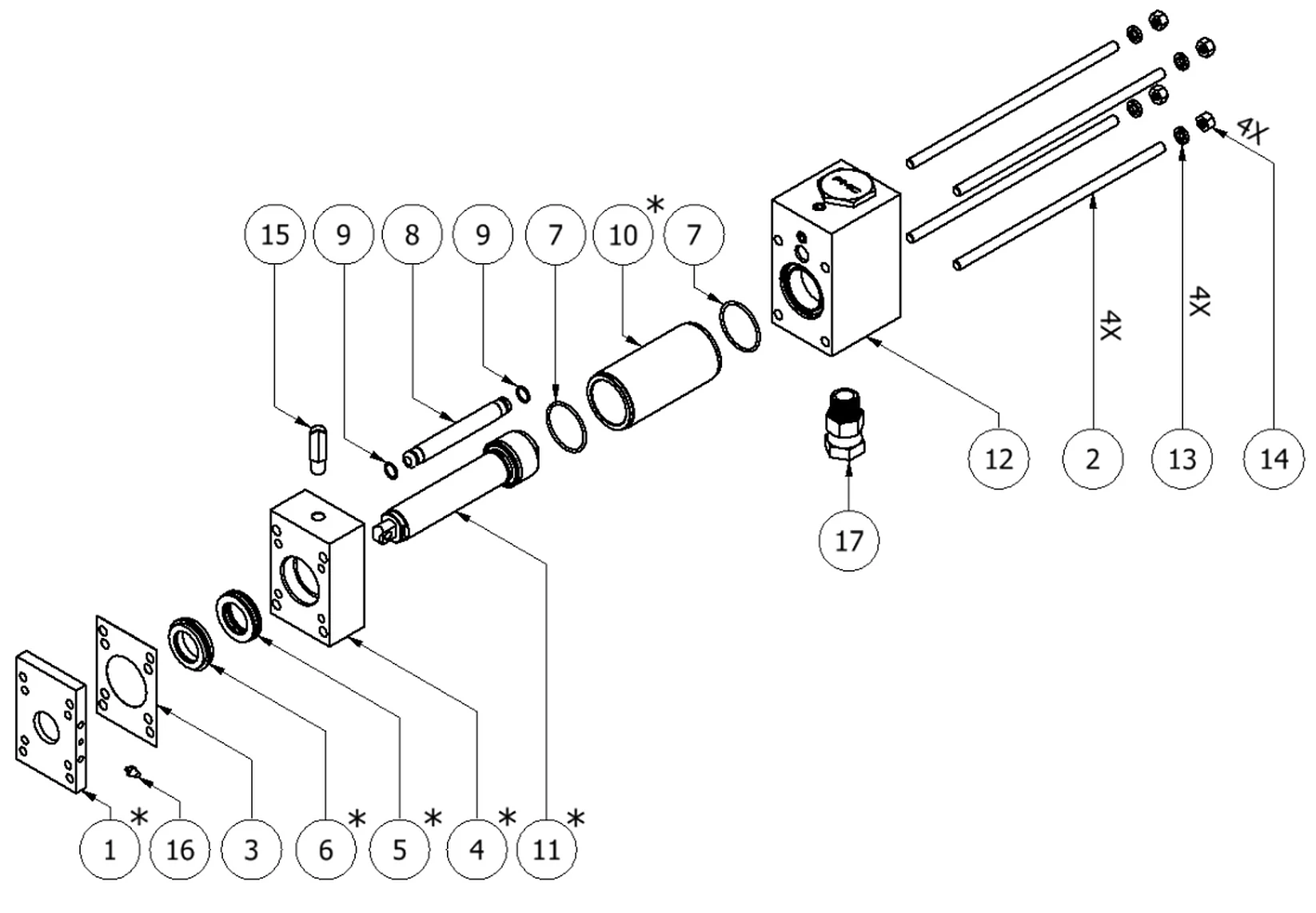 R pump detail drawing