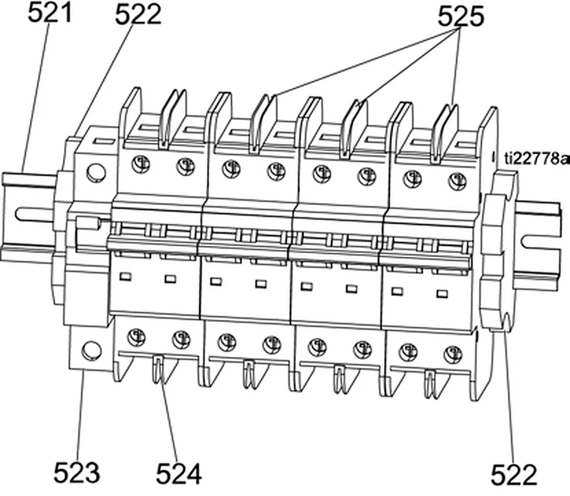 Circuit breaker module detail drawing