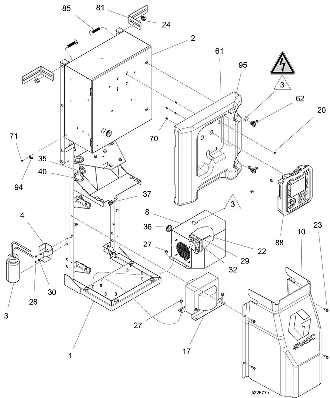 The machine, back detail drawing