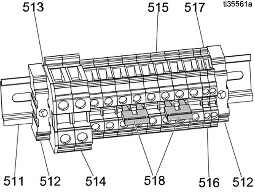 Terminal block module detail drawing